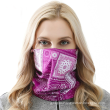 Custom Anti Dust Outdoor Riding Seamless Elastic Summer Neck Face Cover Bandana Headscarf Kerchief